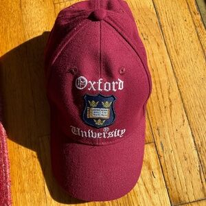 British Oxford University adjustable baseball cap